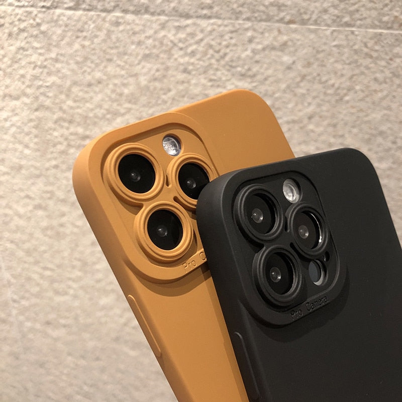Matte Silicone Camera Lens Protector Soft Case For iPhone - ShieldSleek