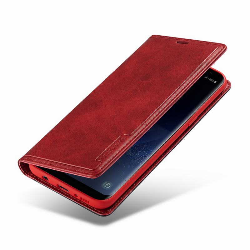 Luxury Magnetic Flip Stand Leather Wallet Samsung Galaxy S8 Plus - ShieldSleek