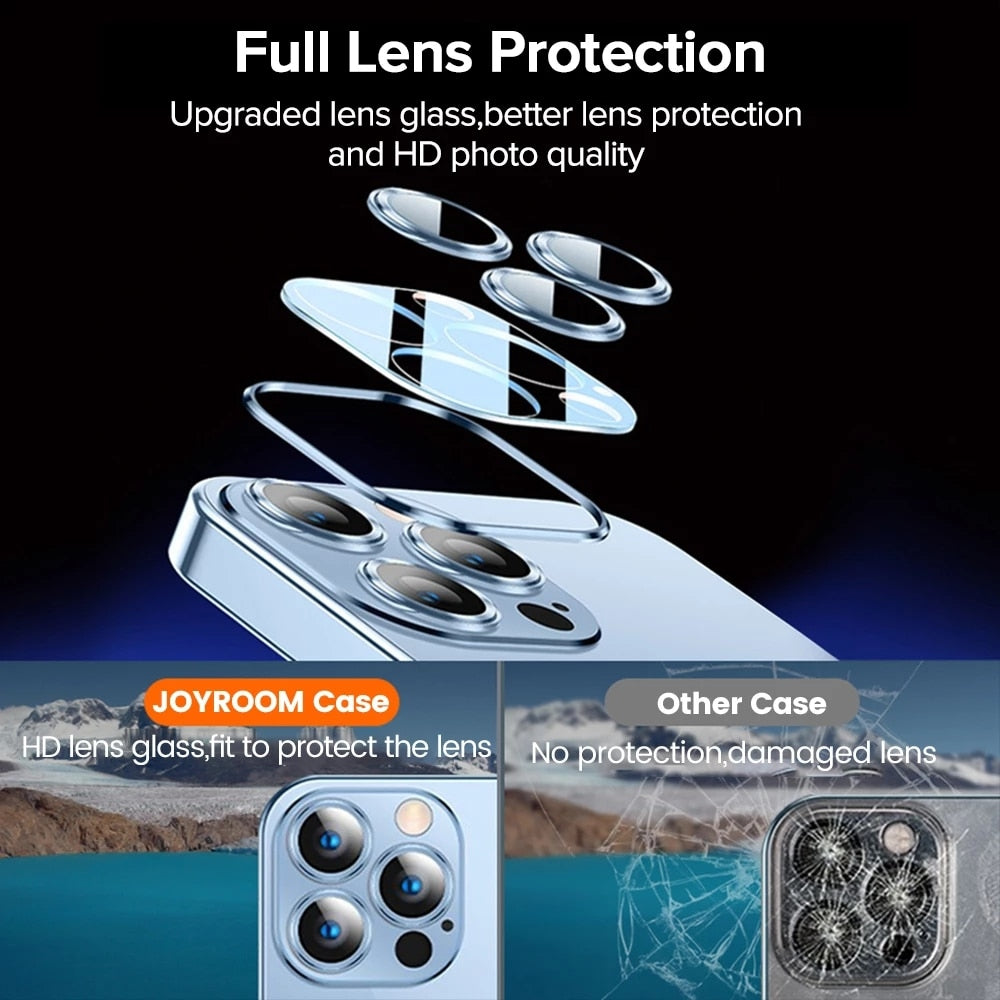 Transparent Plating Phone Case For iPhone Lens Protective Cover - ShieldSleek