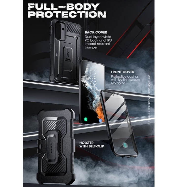 Samsung Galaxy A54 Pro Full-Body Rugged Holster & Kickstand Case - ShieldSleek