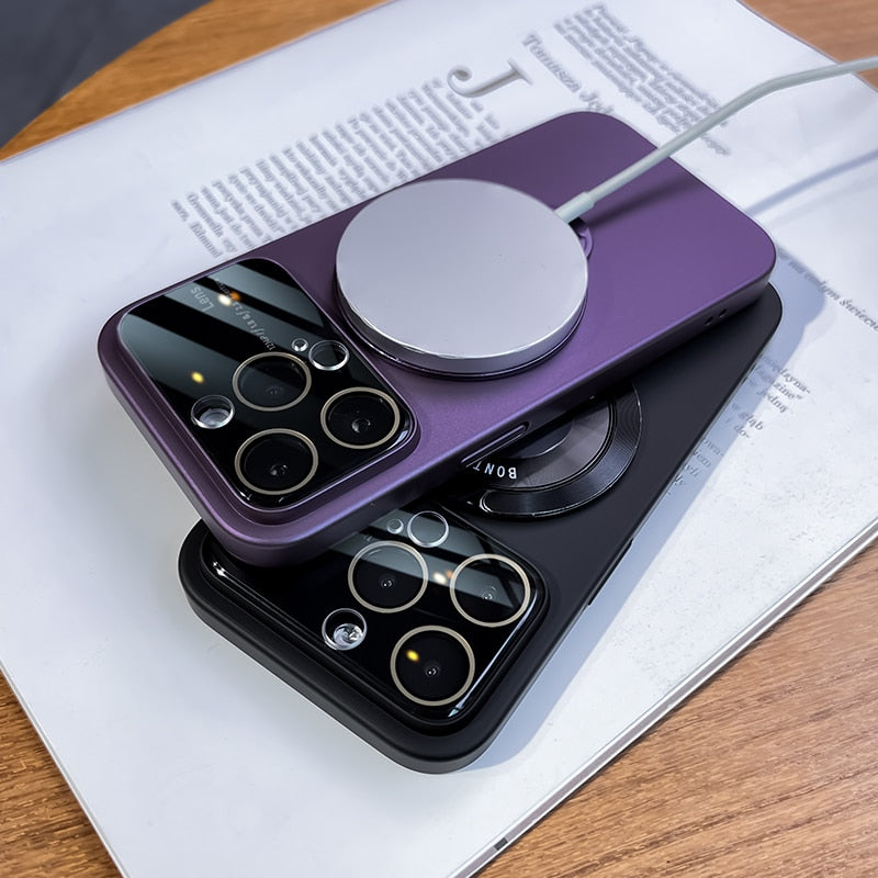 Luxury Slim Matte PC Bracket Case for iPhone - ShieldSleek