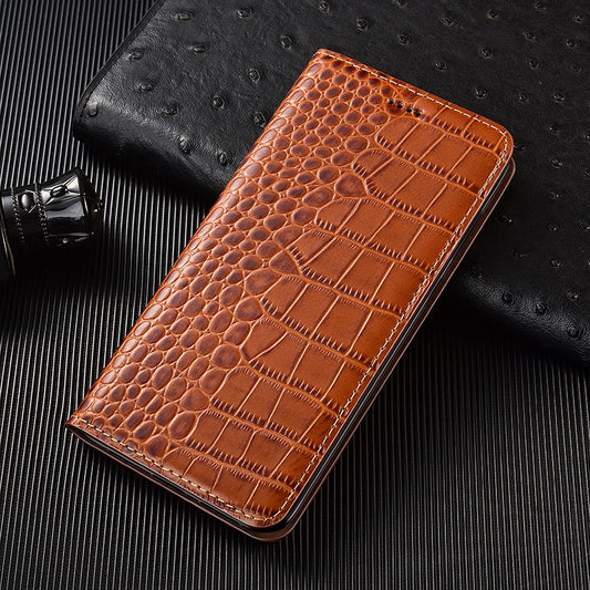 HUAWEI Mate 50 40 Crocodile Pattern Genuine Leather Cover - ShieldSleek