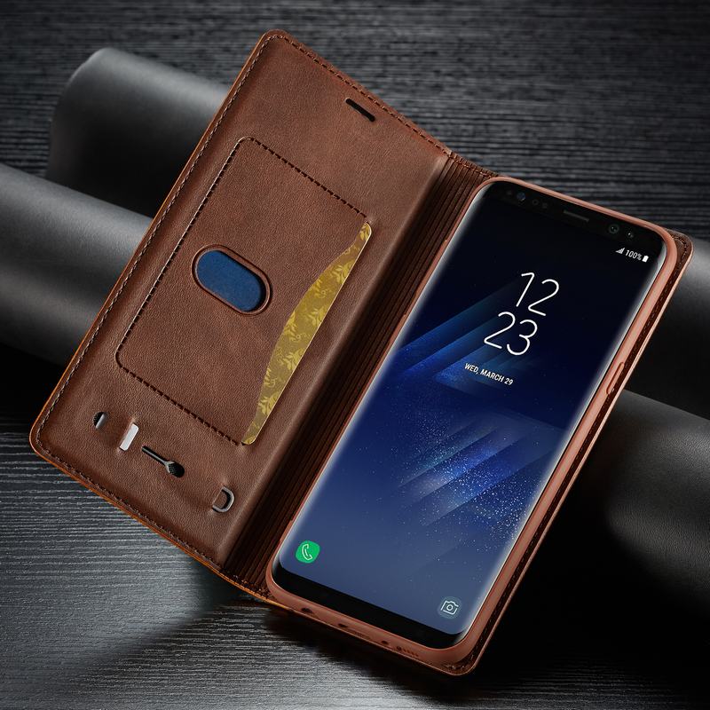 magnetic-flip-samsung-galaxy-s8-plus-wallet-case - ShieldSleek